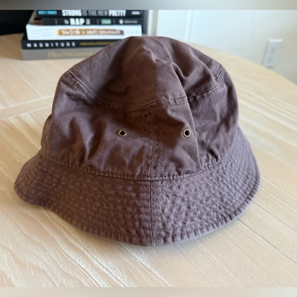 Newhattan|Chocolate Brown Bucket Hat,100% cotton size large•••Boho hippie style - Picture 2 of 7